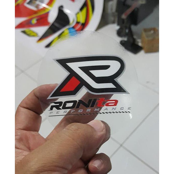 print sticker transparan