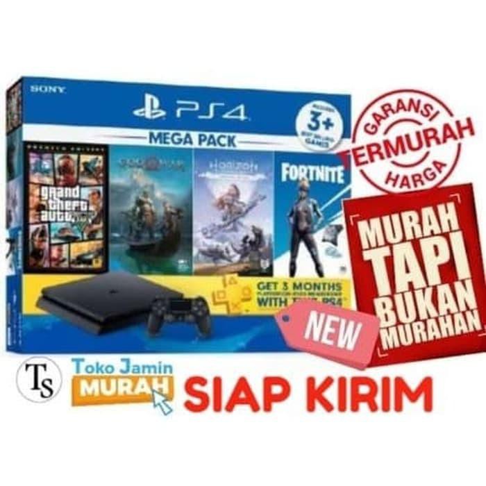 Marlandashop034 Sony Ps4 Slim Mega Pack 1tb Ps 4 Slim Bundle Megapack 1tb Diskon Shopee Indonesia