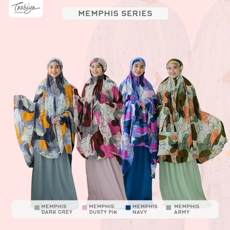 Mukena Tazbiya Kombinasi Memphis Series Allsize