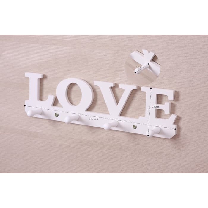 Rak Dinding Vintage LOVE wall rack interior rumah home souvenir kayu