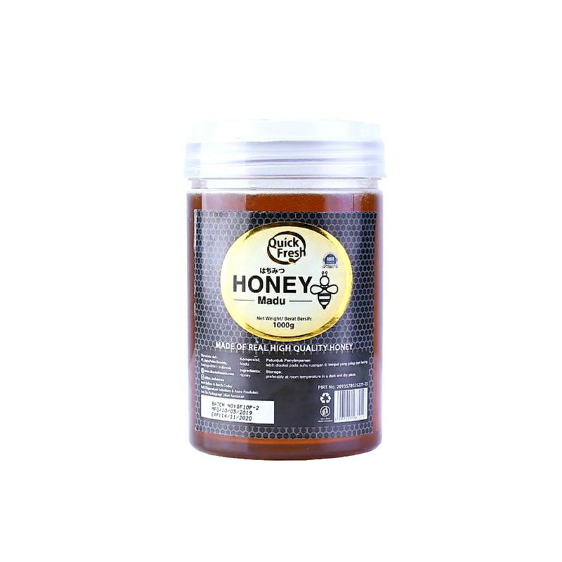 

Madu Asli Quick Fresh Honey 1kg 1000gr Kemasan Plastik / Kaca