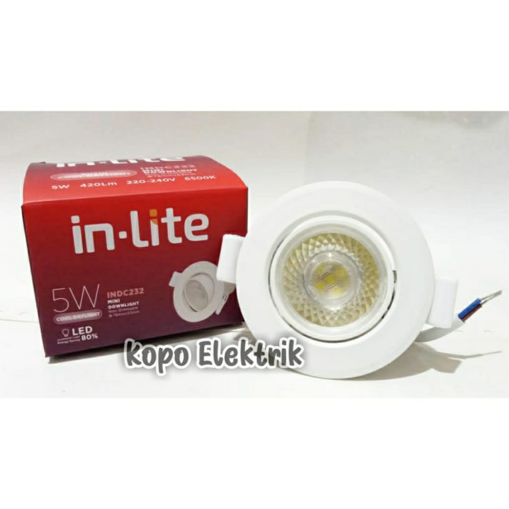 Inlite Downlight LED Spotlight / Lampu Sorot LED 5 Watt INDC232