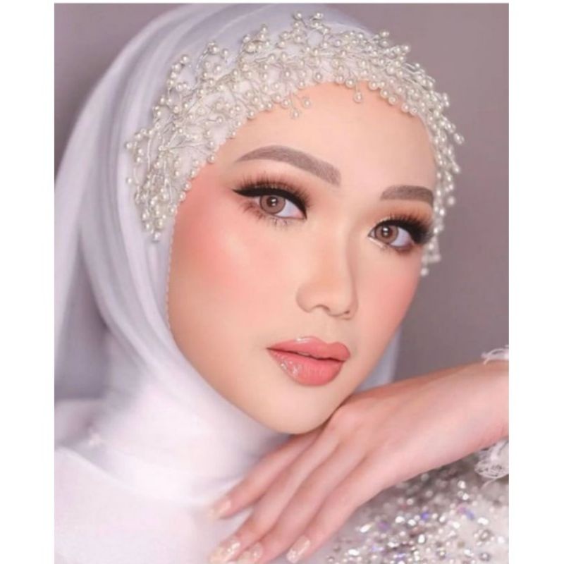 Anyelir Headpiece - Aksesoris Mutiara Pengantin Simple Elegan