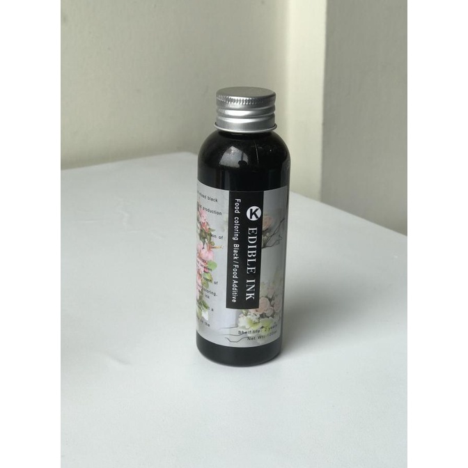 

EDIBLE INK / TINTA EDIBLE / EDIBLE PRINTER / 1 BOTOL WARNA BLACK 100ml ---NEW---