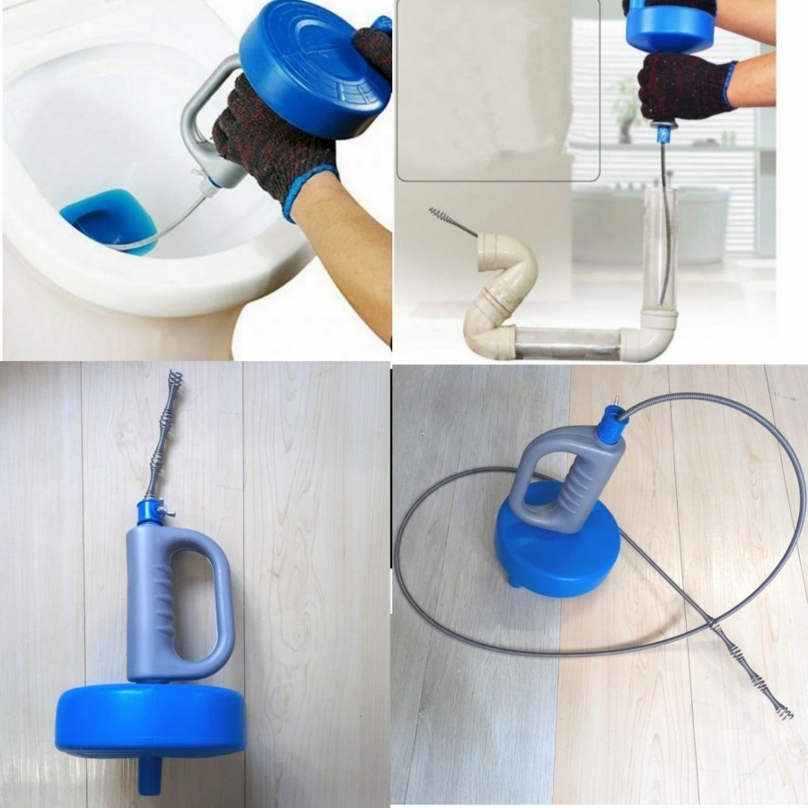 Drain Pipe Cleaner 10 Meter / KAWAT Alat Pembersih Saluran Pipa Tersumbat Mampet  10 M