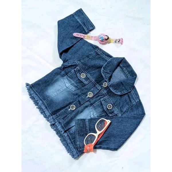 JAKET JEANS ANAK PEREMPUAN USIA 2 3 4 5  TAHUN/ CARDIGAN OUTER ANAK PEREMPUAN /JAKET JEANS ANAK  MUR