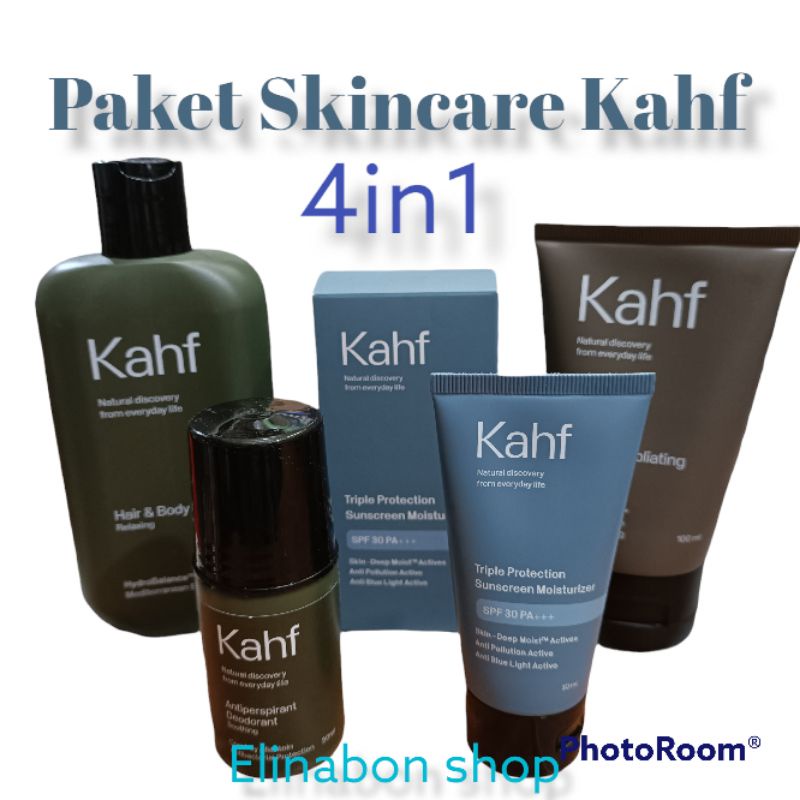 Kahf Paket Skincare untuk Pria/skincare cowo 4in1