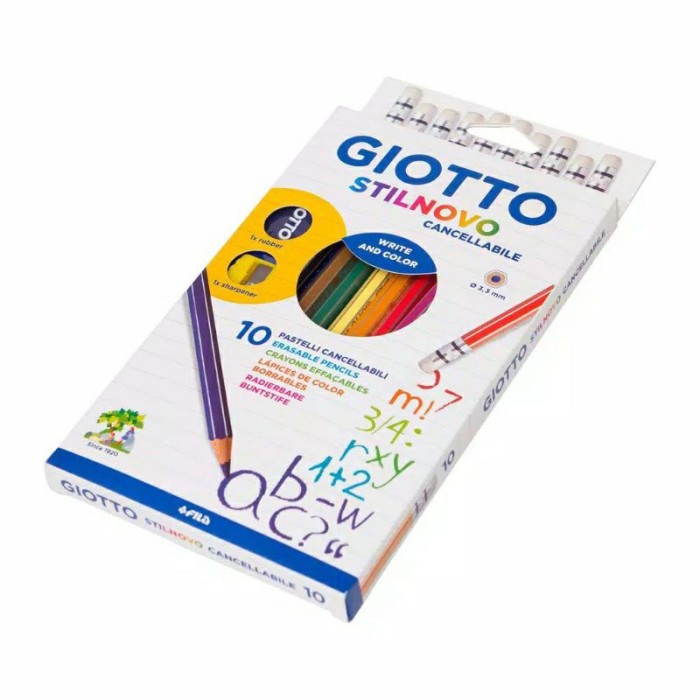 

Update Giotto Stilnovo Erasable Pensil Warna Kualitas Tinggi Bisa Dihapus-10 Trendi