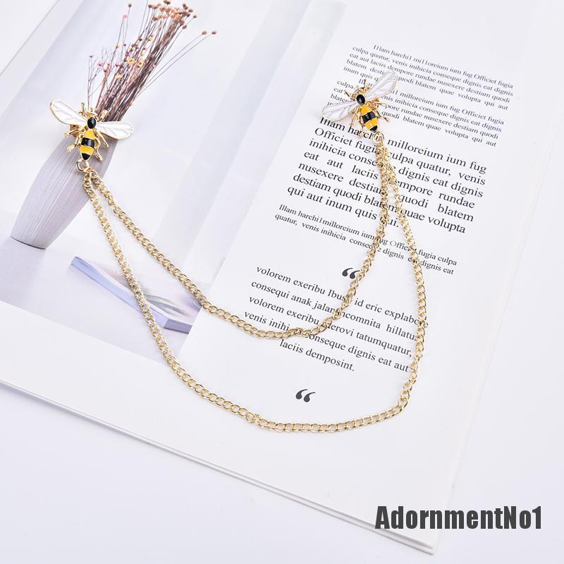 (Adornmentno1) Bros Pin Bentuk Lebah Bahan Alloy Gaya Vintage Untuk Pria