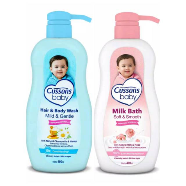 Cussons Baby Hair &amp; Body Wash  - Sabun Bayi 2in1 Pump 300ml/Sabun Cair Bayi