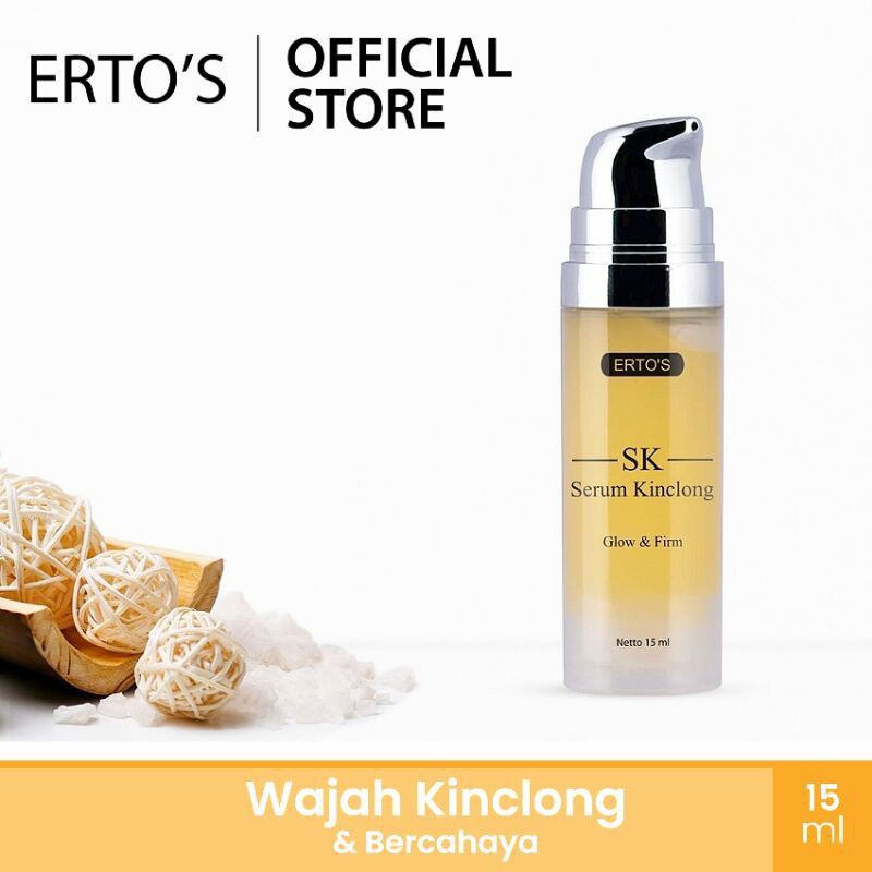 BPOM Ertos Serum Kinclong Serum Glowing Erto's Serum Pencerah Wajah Serum Ertos Glowtening