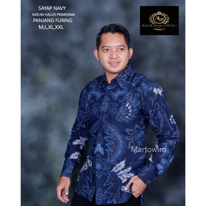 SAYAP NAVY MARTOWIRO KEMEJA BATIK PRIA SOLO LENGAN PANJANG LAPIS FURING ATASAN PREMIUM MODERNJOGLO UNGU  KRISNAMUKTI RED WARU KAMULYAN KANGEN KAMULYAN IJO AJOTOSATRU NEW JOGLO UNGU KANGEN KAMULYAN RAJENDRA MOYO KANGEN KAMULYAN NAVY NEW AJOTOSATRU ASOTOMO