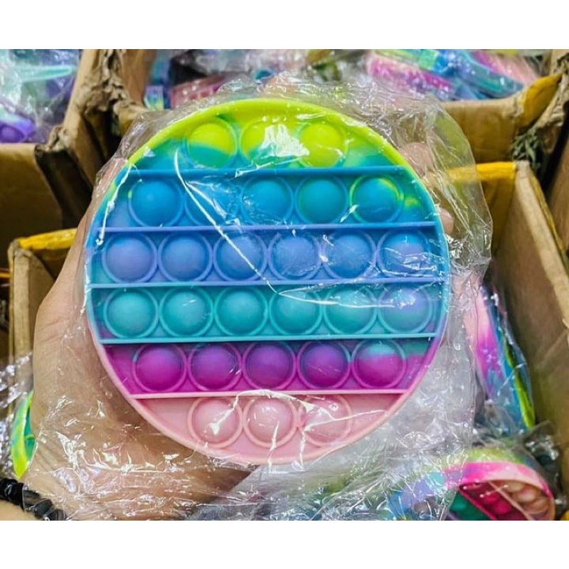 (TERBARU) POP IT PASTEL SERI GLITER POP IT GLITER BARU-Bulat