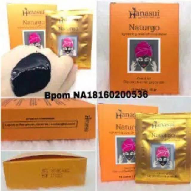 Naturgo masker komedo hanasui 10 sachet