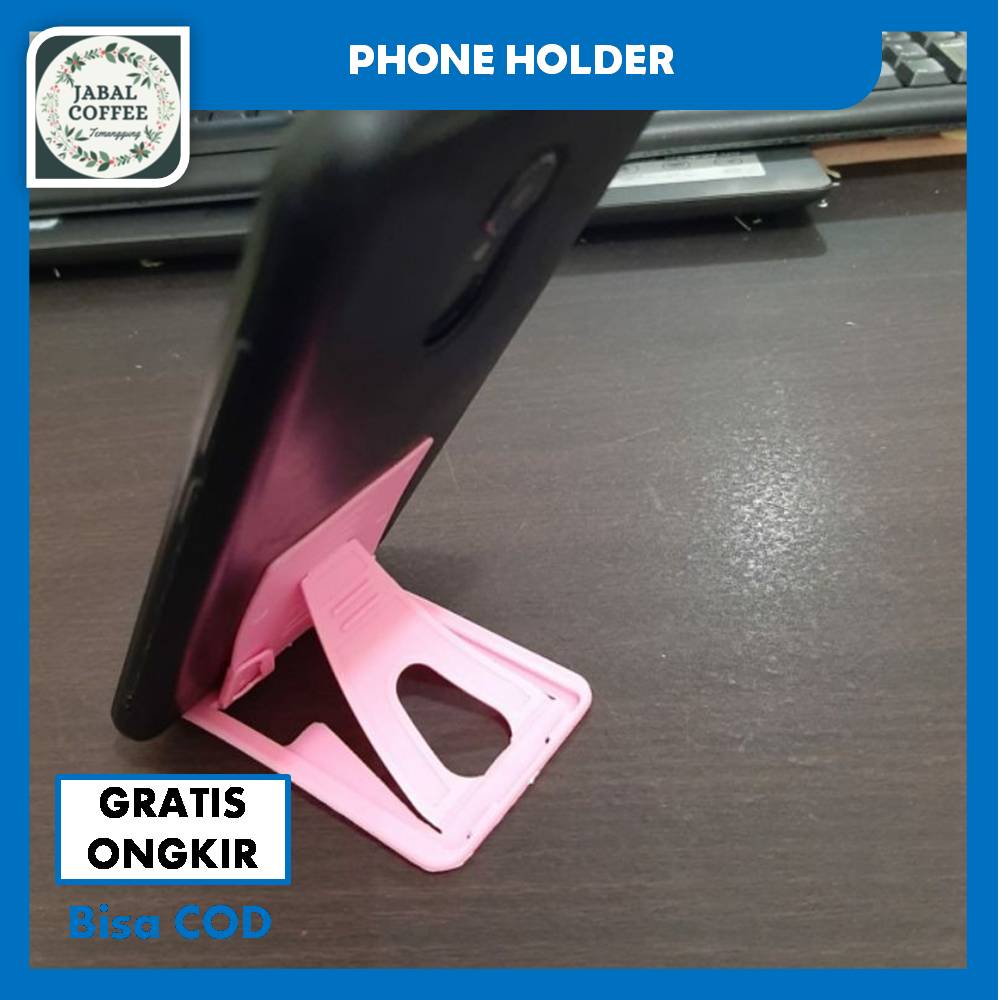 Card Holder Handphone / Dudukan HP Lipat / Stand Card Phone Holder / Stand HP Kartu J112