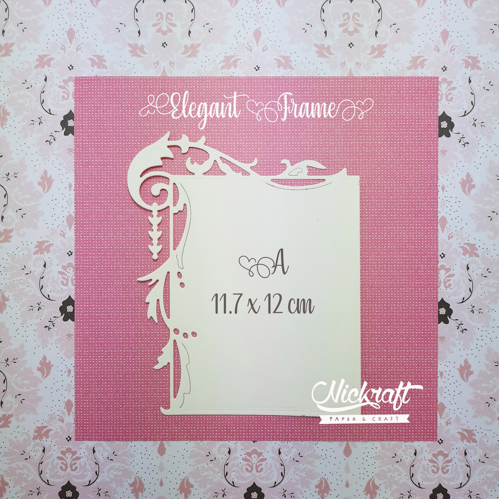 

ELEGANT FRAME - BAHAN SCRAPBOOK LABEL RECTANGLE