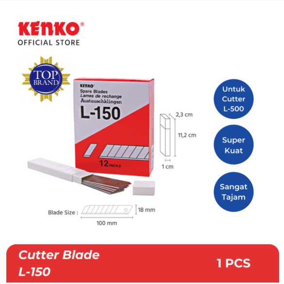 

[PCS] ISI CUTTER / REFILL CUTTER BLADE KENKO L-150 / L150 BESAR*