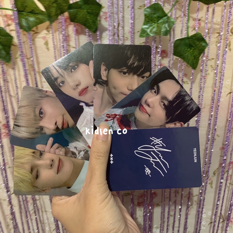 [MIN 3] DUPE JAPAN FANCLUB ♡ txt unofficial photocard premium 2 sisi 310 gsm fanclub japan renewal ♡ yeonjun soobin beomgyu taehyun hueningkai