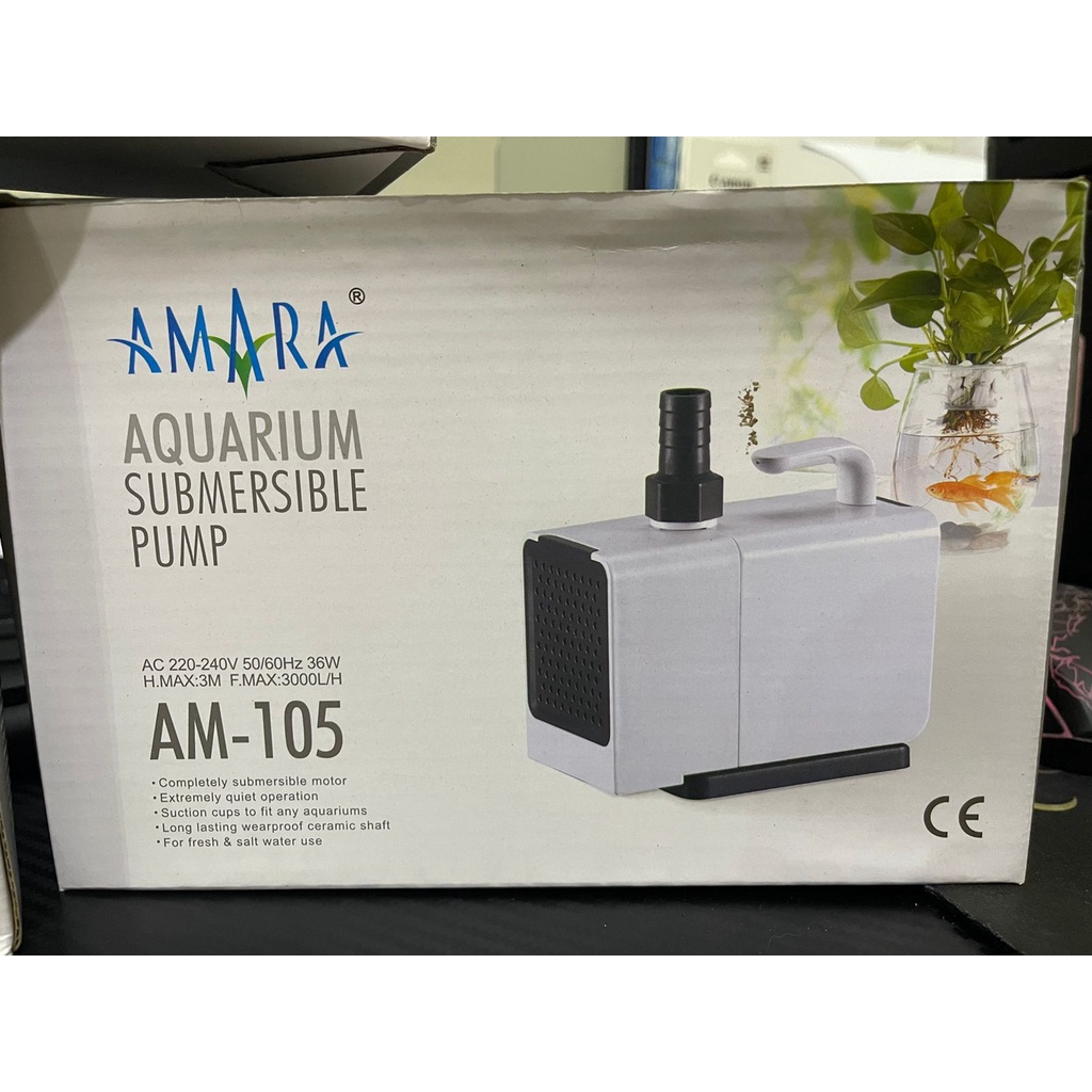 AMARA AM 105 / AM105 SUBMERSIBLE PUMP POMPA CELUP AQUARIUM NEW SERIES