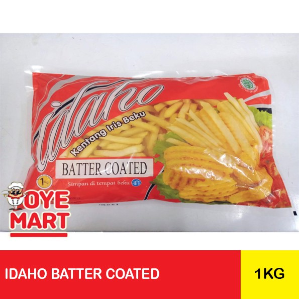 IDAHO BATTER COATED 1KG KENTANG GORENG BEKU / FRENCH FRIES