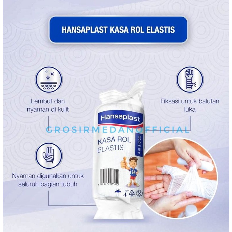 HANSAPLAST KASA ROL ELASTIS 4 X 6 CM - PERBAN ELASTIS