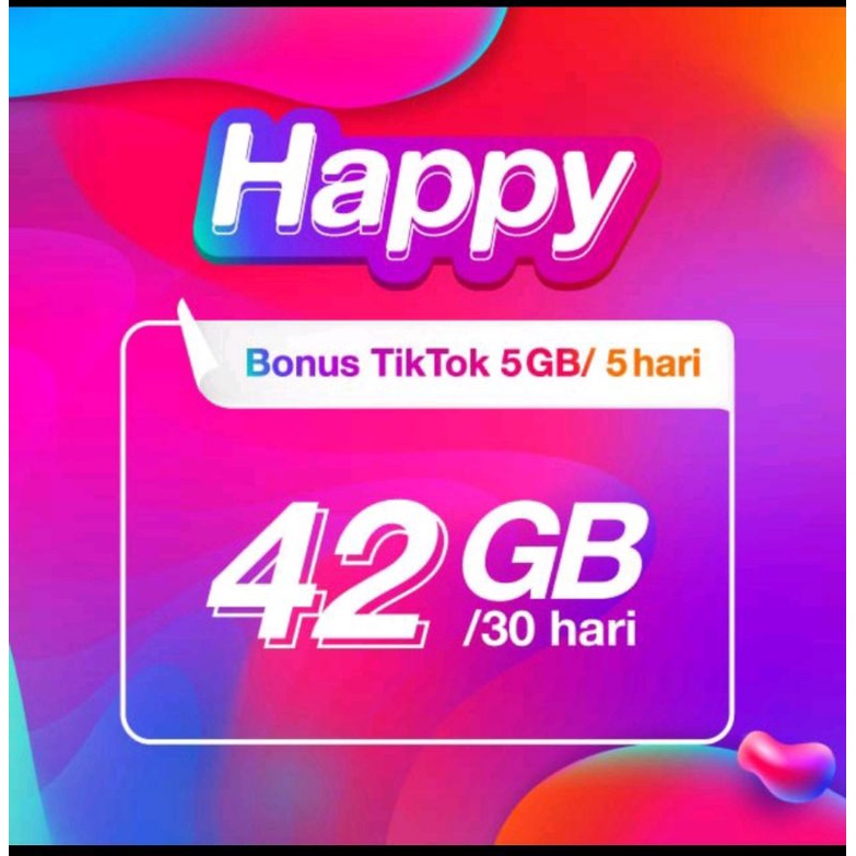 three data happy 42GB 24 jam 30 hari Full tanpa di bagi