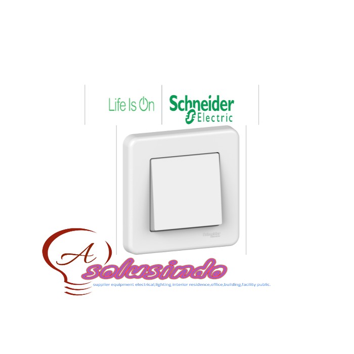 Saklar - Perlengkapan Listrik - Saklar Broco Saklar Singel Hotel/Saklar Tukar - Schneider Leona