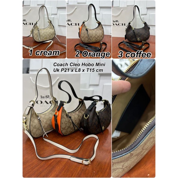 Coach Cleo Hobo Mini Semi Premium