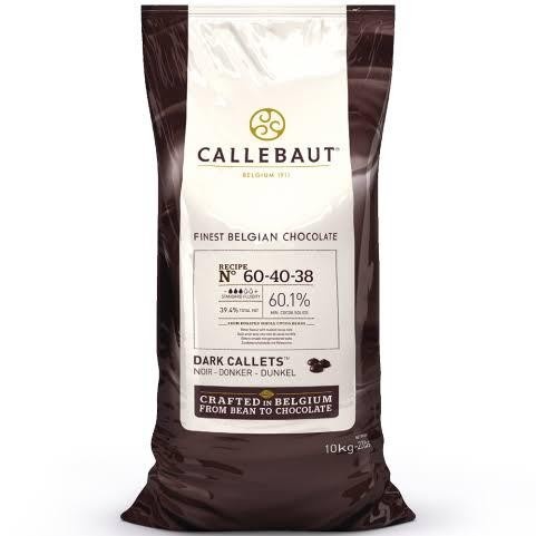 

Callebaut dark callets Chocolate couveture coin 60% Coklat choco