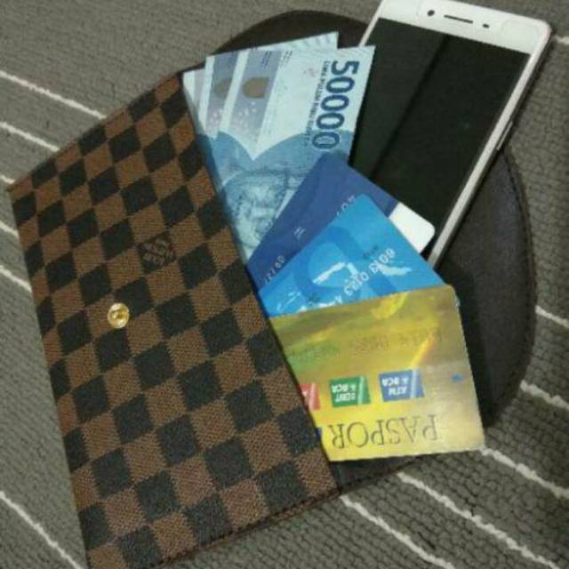 Dompet / Clutch Amplop Motif LV Murah