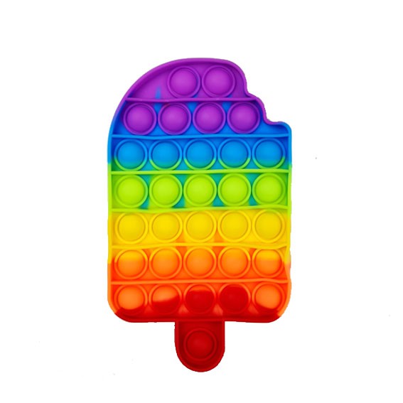 ( HOT ITEM ) FIDGET PUSH POP IT MAINAN ANAK PENGHILANG STRESS TIKTOK-POP IT - ICE CREAM