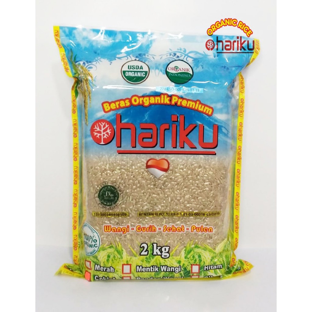 

BERAS COKLAT ORGANIK 2 KG - HARIKU