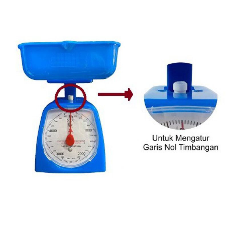 Timbangan Kue 5kg Timbangan Dapur Analog Manual Kitchen Scale Grad 40g