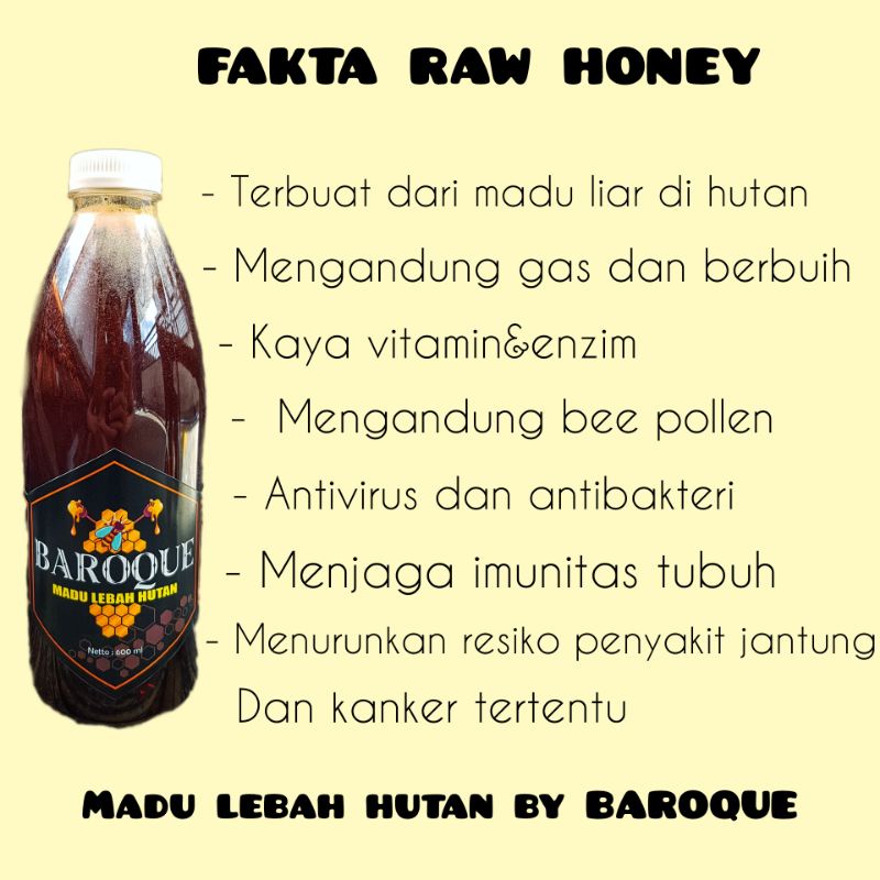 

RAW HONEY MADU MURNI LEBAH HUTAN