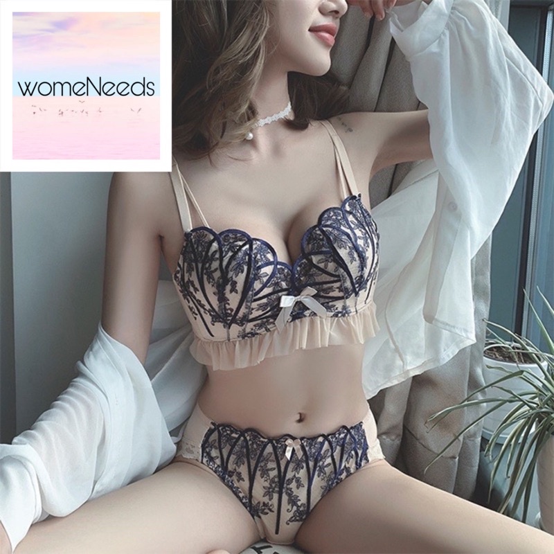 011 Premium Bra BH Push Up Set Tanpa Kawat Celana Dalam Wanita Cewe Import COD Sexy Lingerie Bikini