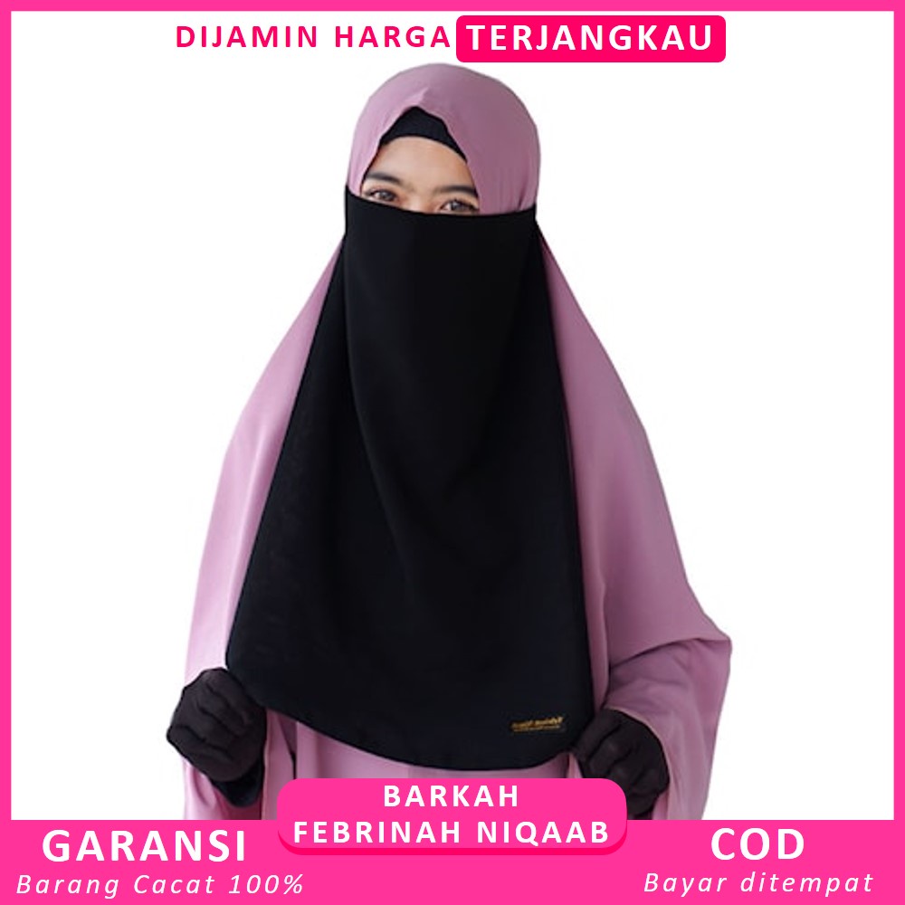 Cadar Niqab Hijab Niqob Jilbab Nikab Nikob Niqop Veil Khimar Muslim Saudia Arab Cadar Tali Karet 2 L