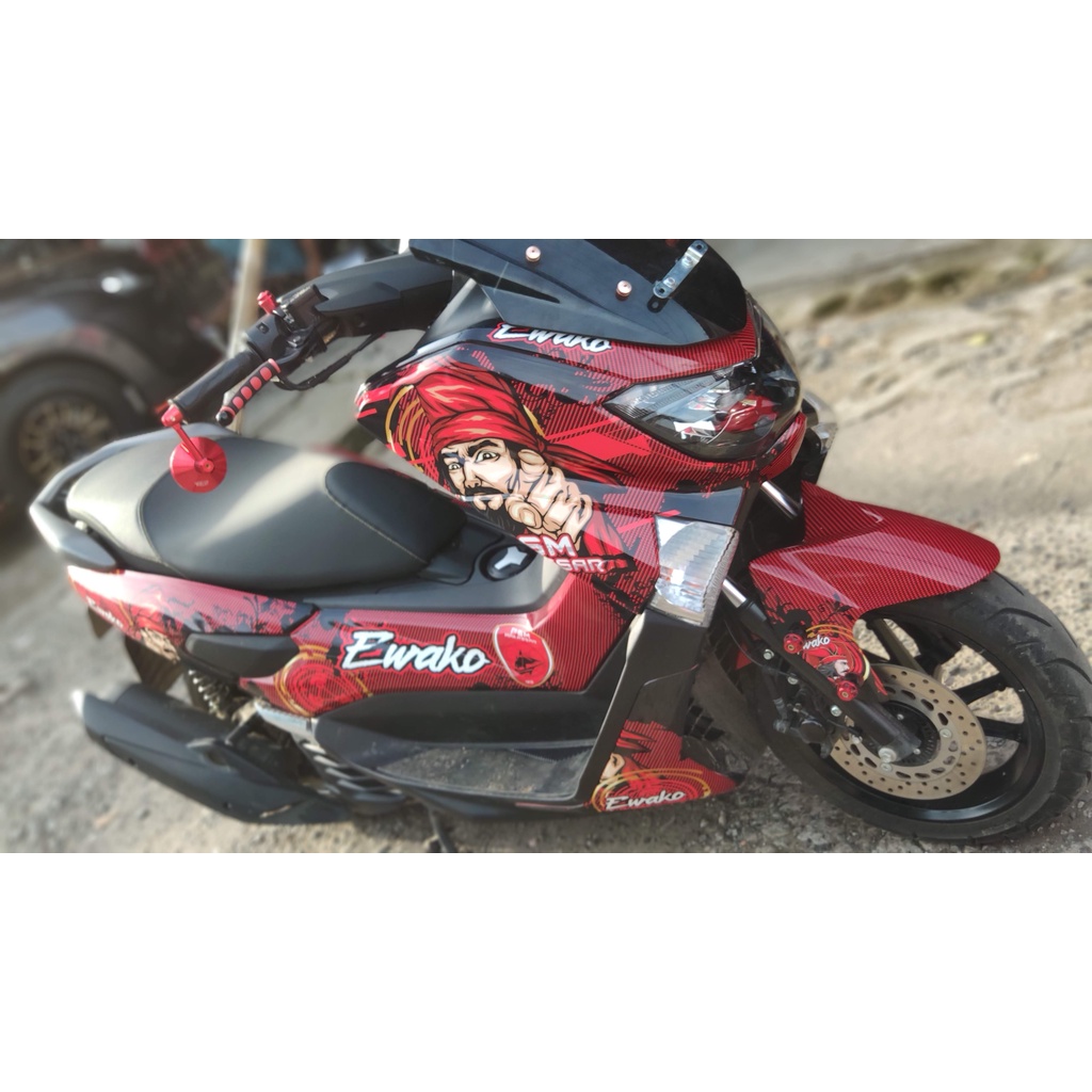 Stiker Nmax Decal Full Body Nmax Premium Red PSM Glossy DNKZ