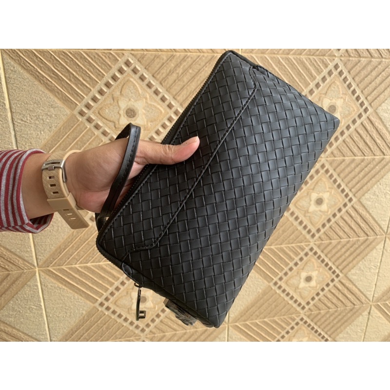 Clutch handbag Kulit Asli Pria Wanita