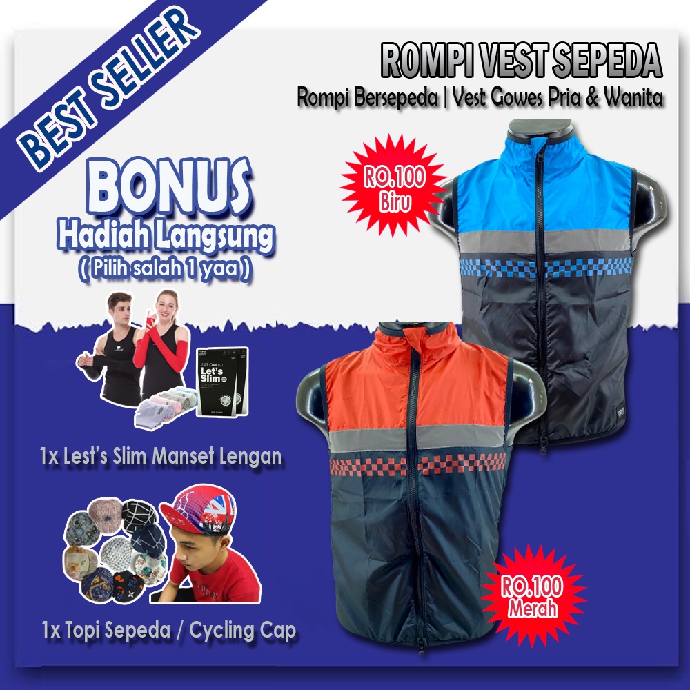 Rompi Jaket Olahraga Sepeda Neology Windbreaker Sport Vest