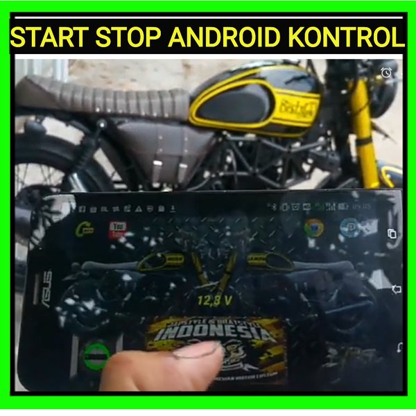 Remot Kontrol motor mobil Dengan Handphone Android 4 fungsi atau 4
