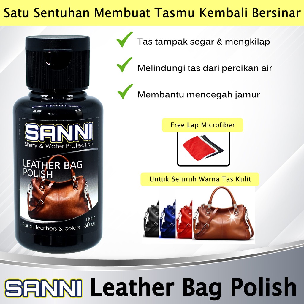 SANNI Leather Bag Polish Pengkilap Tas Hand Bag Kulit Wanita