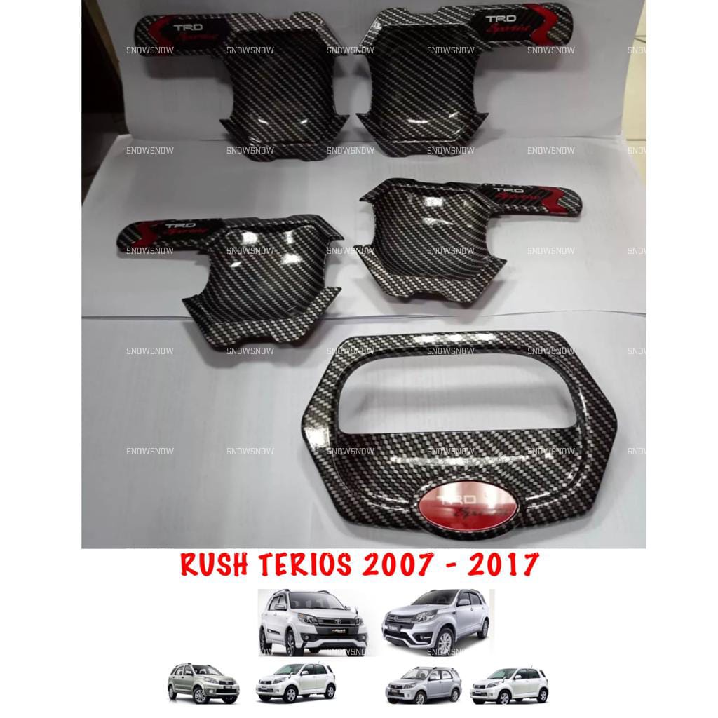 Outer Cover Mangkok Rush Terios Old Lama 2007 2015 2017 Carbon