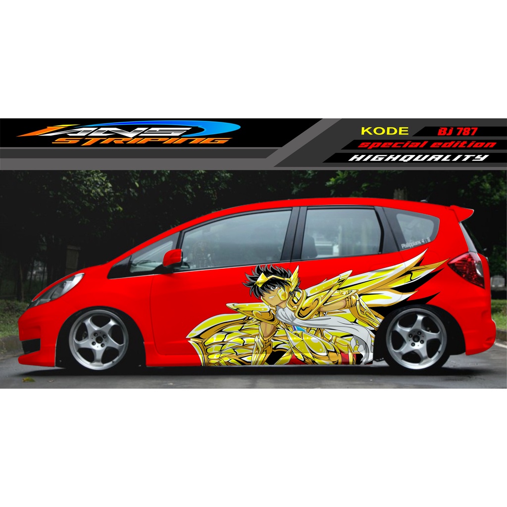 VARIASI STICKER MOBIL JAZZ BRIO AVANZA SIGRA YARIS / STIKER VARIASI MOBIL / MODIF STICKER MOBIL