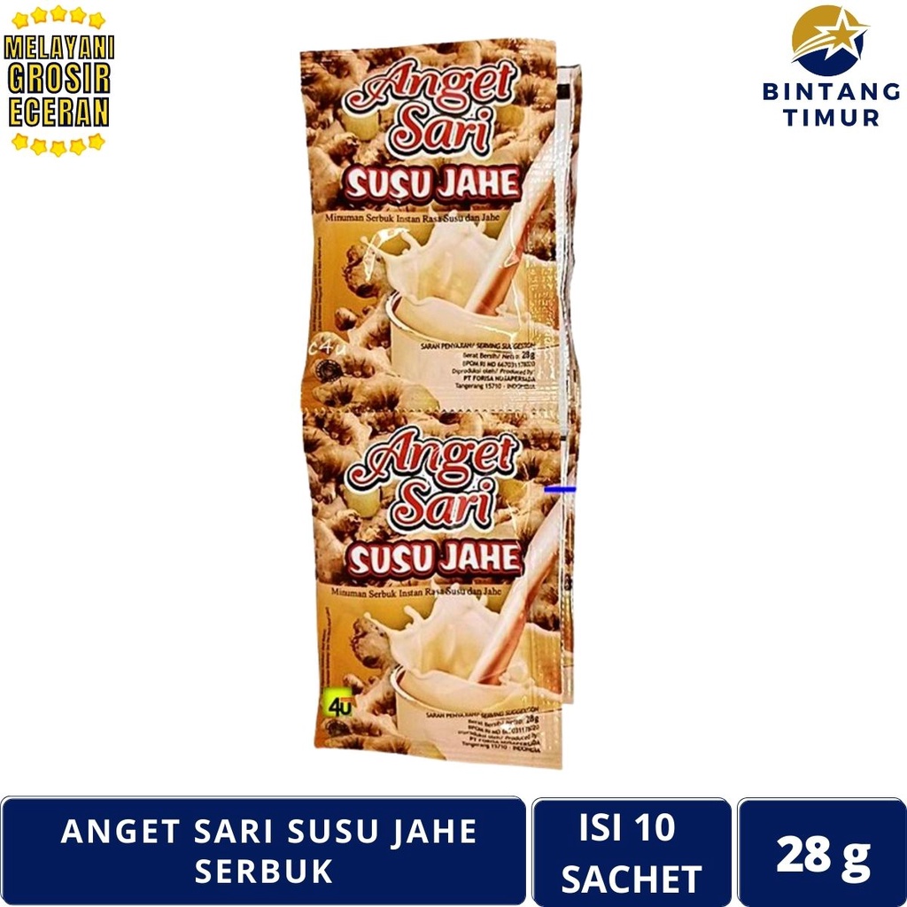 

ANGET SARI Isi 10 Sachet/28g Susu Jahe Serbuk