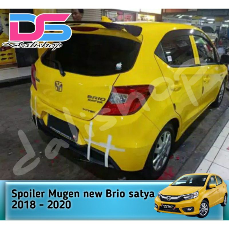 Spoiler honda all new brio & mobilio dengan lampu mugen