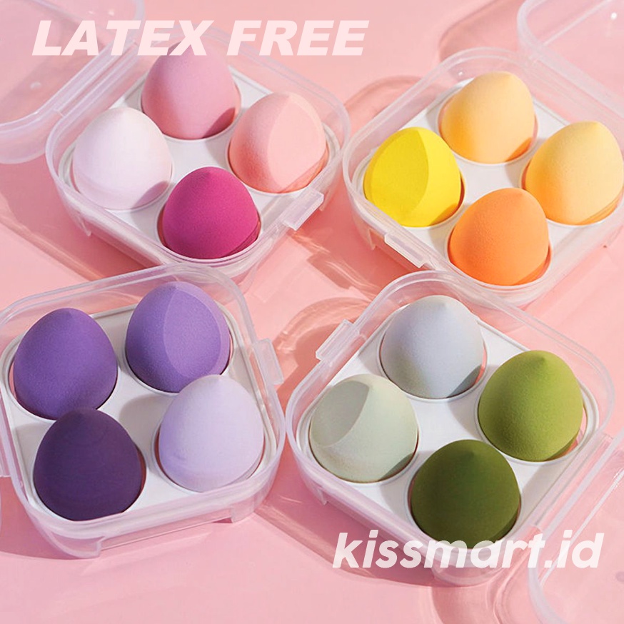 Make Up Sponge Set isi 4 Pcs Beauty Blender Box Best Quality XX051