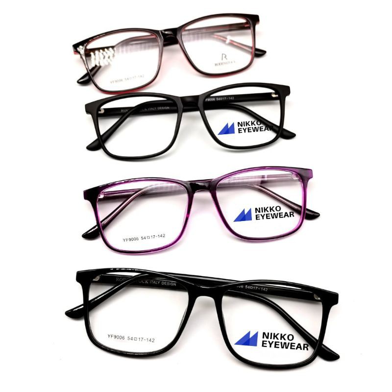 Frame Kacamata YF9006, Gratis Lensa Minus, Kacamata Antiradiasi, kacamata Baca , Kacamata Kora