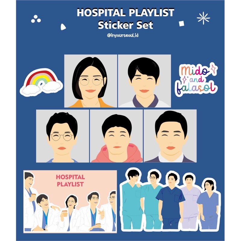 HOSPITAL PLAYLIST STICKER SET