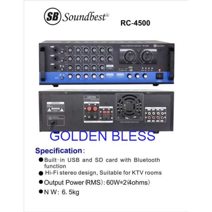 Amplifier SB RC-4500 BT / RC 4500 BT Original
