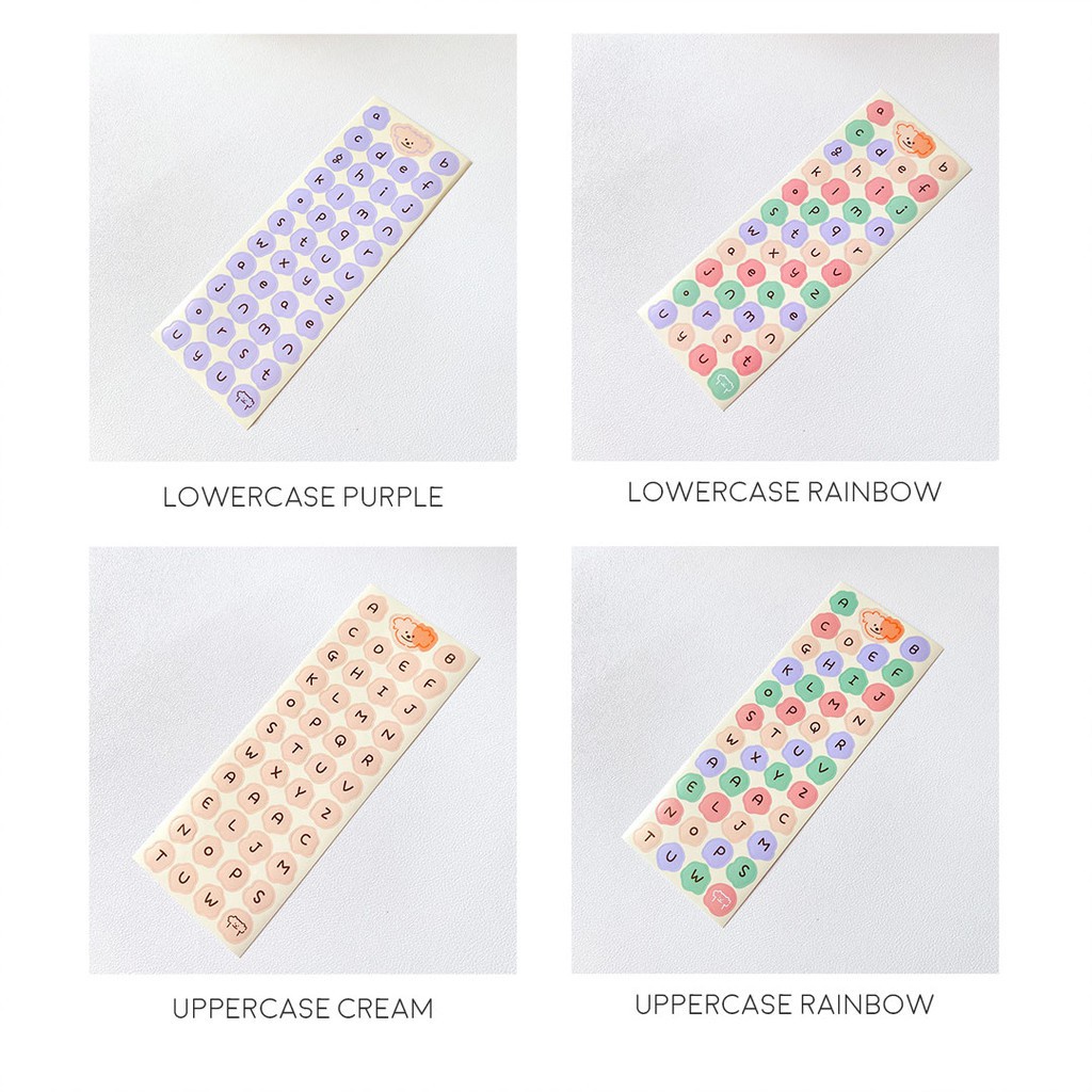 INFY -  R440 1Pcs CUTE ALPHABET Sticker Deco DIY Planner BUJO Stiker Aesthetic